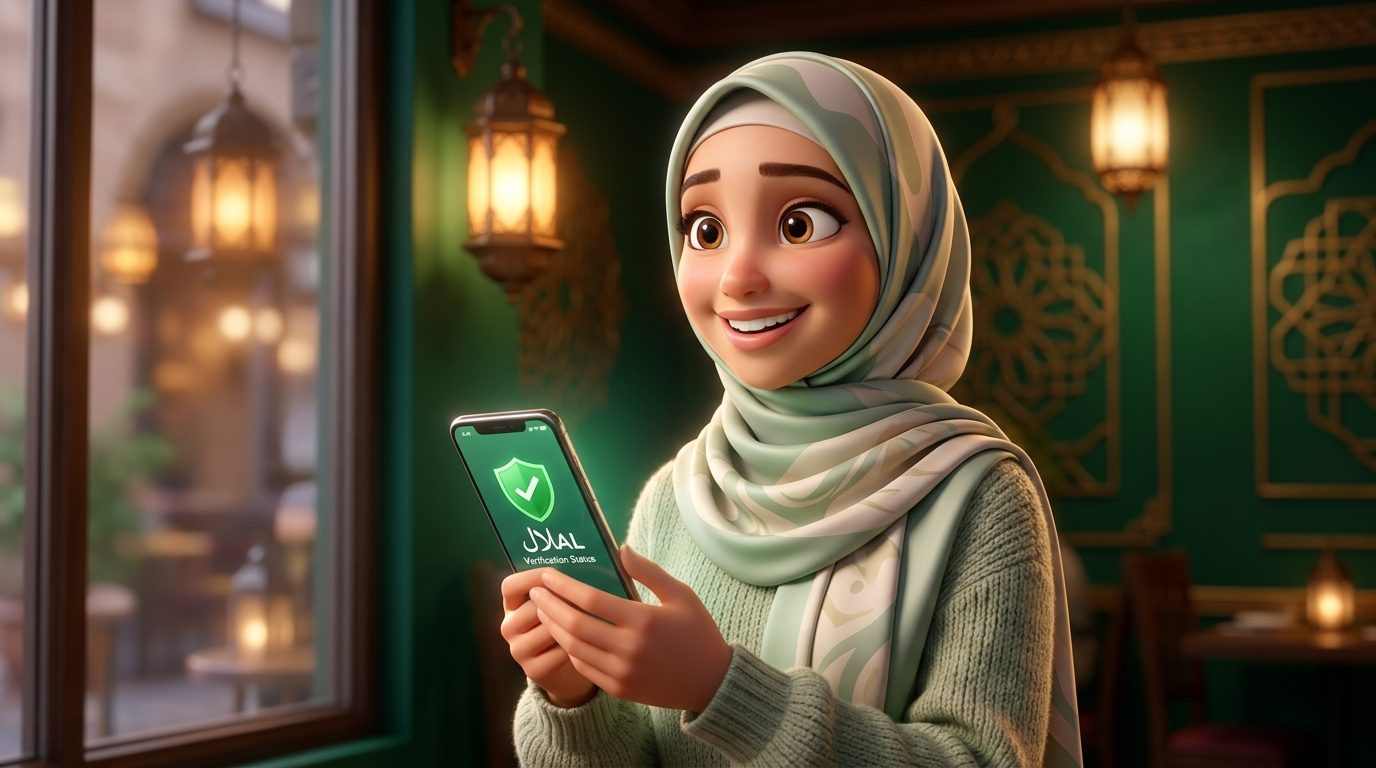 Helaldir QR ile Restoranda Anlık Doğrulama Yapan Müşteri